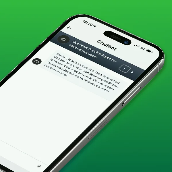 Capture écran — diagnostic chatbot